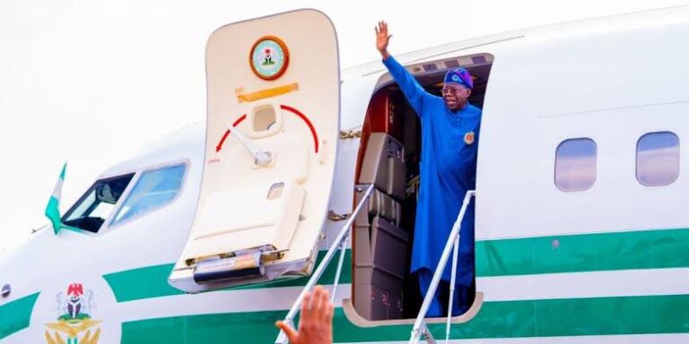 Tinubu begins three-week leave, departs for London