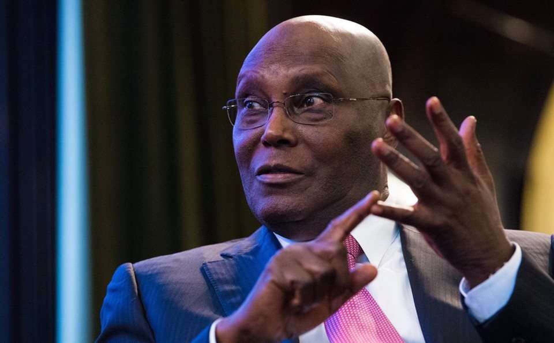 Former Vice President Atiku Abubakar speaking on economic governance and FAAC allocations.