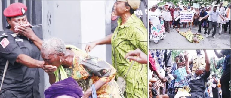 Police tear-gas pensioners in Lagos, Falana demands prosecution